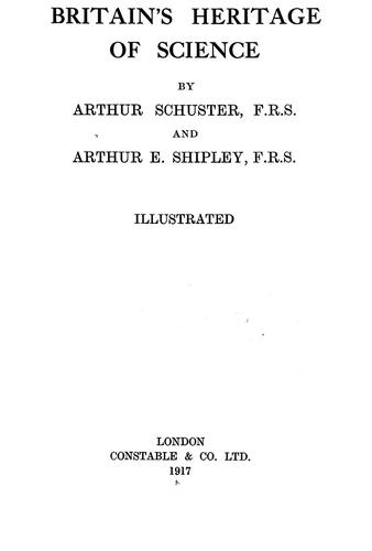 Cover for Britain's heritage of science
