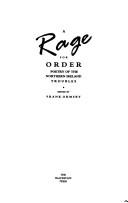 Cover for A Rage for Order