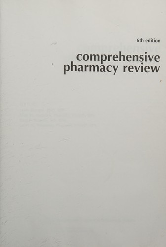 Cover for Comprehensive pharmacy review