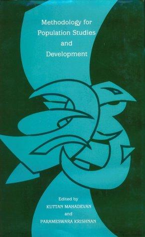 Cover for Methodology for population studies and development