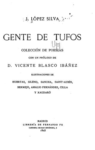 Cover for Gente de tufos: Colección de poesías