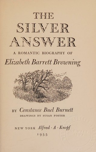 Cover for The silver answer;