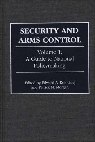 Cover for Security and Arms Control: Volume 1