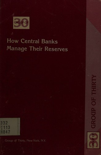 Cover for How central banks manage their reserves