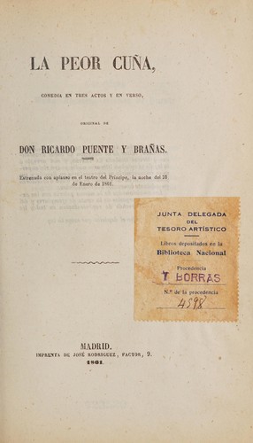 Cover for La peor cuña