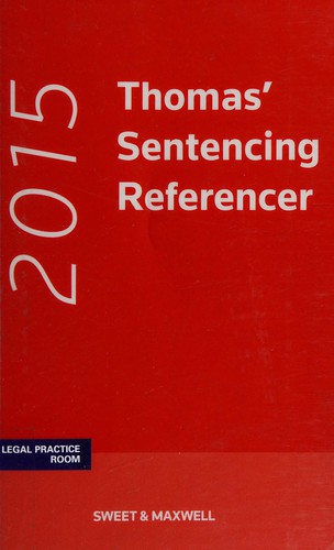 Cover for Sentencing referencer 2015