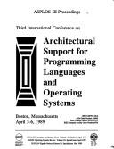 Cover for ASPLOS-III proceedings