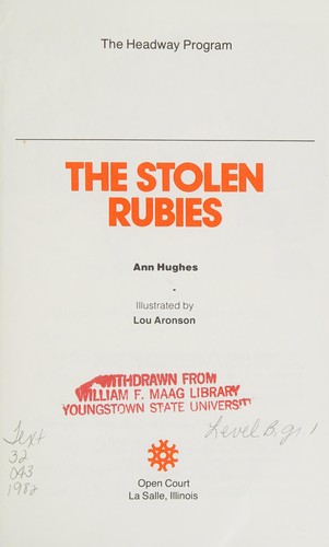 Cover for The stolen rubies (The Headway program)