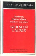 Cover for German lieder
