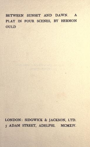 Cover for Between sunset and dawn.