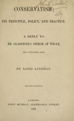 Cover for Conservatism