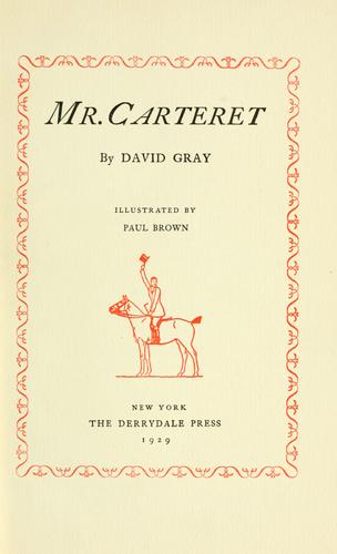 Cover for Mr. Carteret