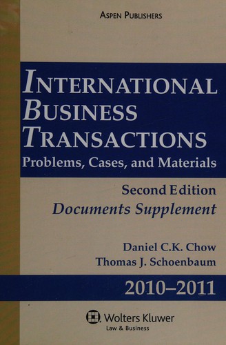Cover for International business transactions