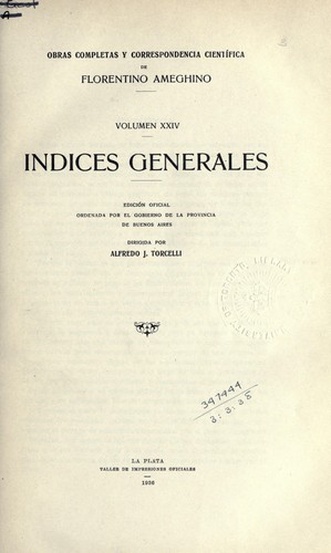 Cover for Obras completas y correspondencia científica
