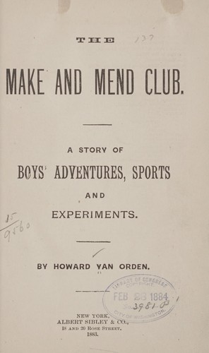 Cover for The Make and mend club.