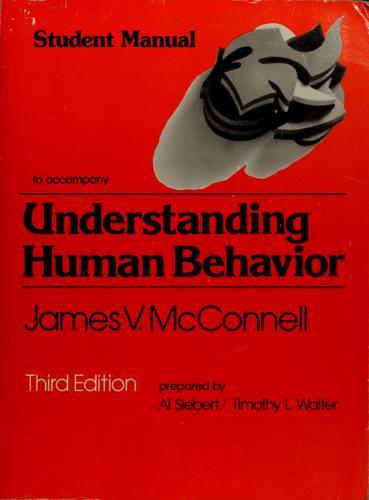 Cover for Student manual to accompany Understanding human behavior, third edition, [by] James V. McConnell