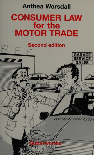 Cover for Consumer Law for the Motor Trade