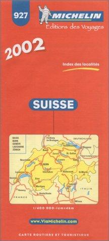 Cover for Michelin Switzerland Map No. 927, 5e