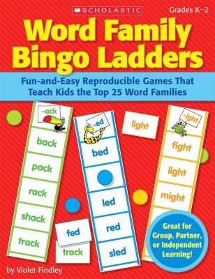 Cover for Word Family Bingo Ladders Funandeasy Reproducible Games That Teach Kids The Top 25 Word Families