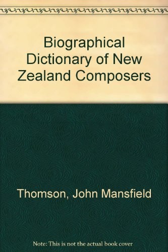 Cover for Biographical dictionary of New Zealand composers