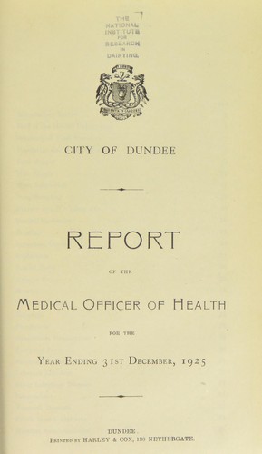 Cover for [Report 1925]