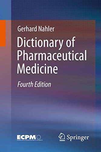 Cover for Dictionary of Pharmaceutical Medicine