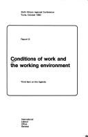 Cover for Conditions of Work and the Working Environment, Report 3