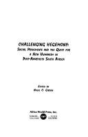 Cover for Challenging hegemony