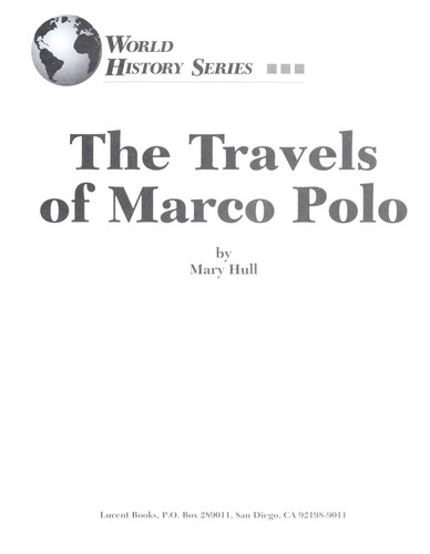 Cover for The travels of Marco Polo