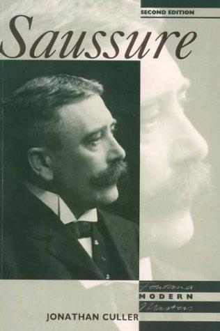 Cover for Saussure (Fontana Modern Masters)