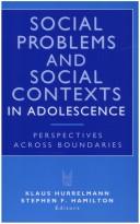Cover for Social problems and social contexts in adolescence