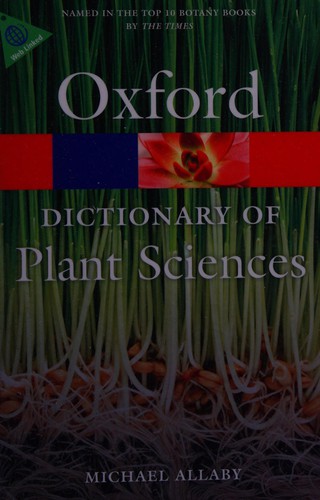 Cover for A dictionary of plant sciences