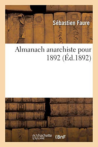Cover for Almanach anarchiste pour 1892