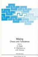 Cover for Mixing - Chaos and Turbulence
