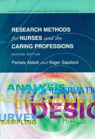 Cover for Research methods for nurses and the caring professions