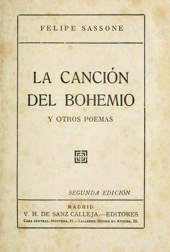 Cover for La canción del bohemik y otros poemas.