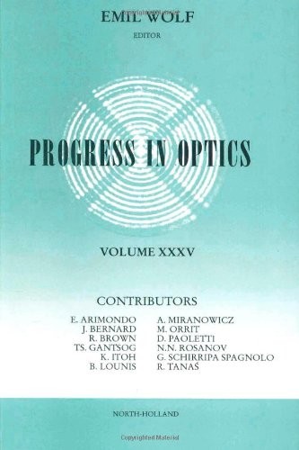 Cover for Progress in optics.