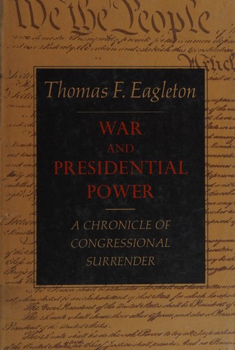Cover for War and Presidential power