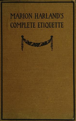 Cover for Marion Harland's complete etiquette