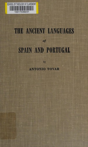 Cover for The ancient languages of Spain and Portugal.