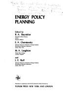 Cover for Energy policy planning