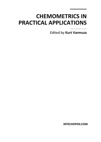 Cover for Chemometrics in practical applications