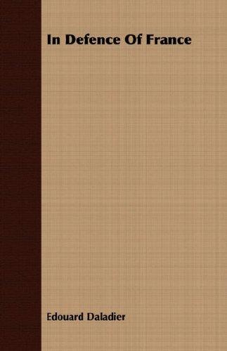 Cover for In Defence Of France