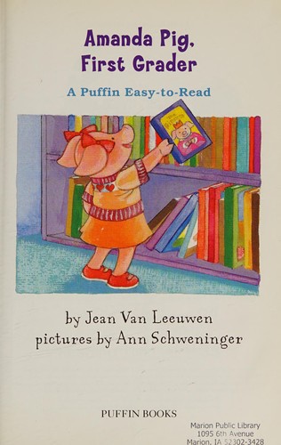 Cover for Amanda Pig, First Grader