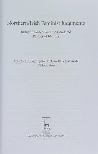 Cover for Northern / Irish Feminist Judgments