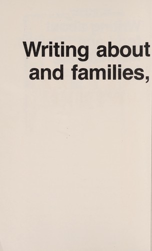 Cover for Writing about food and families, fashion and furnishings