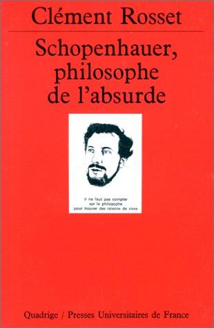 Cover for Schopenhauer, philosophe de l'absurde