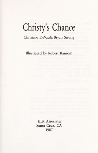 Cover for Christy's chance
