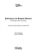 Cover for Poétiques de Robert Desnos