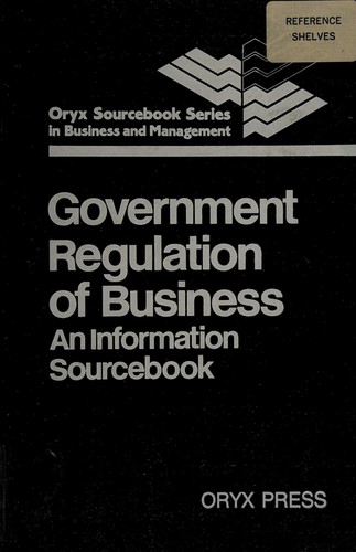 Cover for Government regulation of business